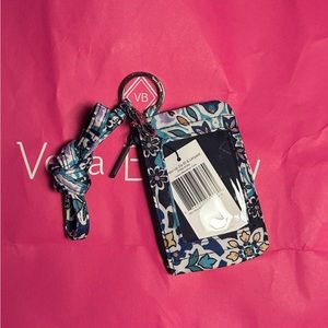 Vera Bradley Zip ID Case With Lanyard